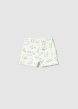 Mayoral White Dinosaur Shorts