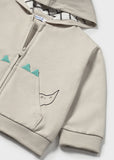 Mayoral Grey Dinosaur Hoodie