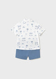 Mayoral Beach Print Shorts Set