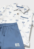 Mayoral Beach Print Shorts Set