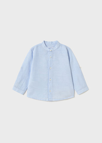 Mayoral Blue Cotton Shirt