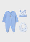 Mayoral Blue Babygrow Gift Set