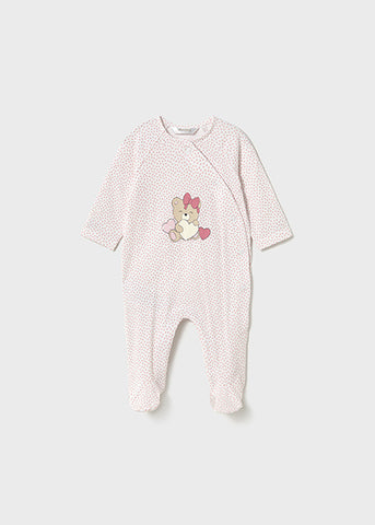 Mayoral Pink Bear Babygrow