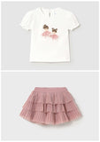 Mayoral Pink Ballerina Skirt Set