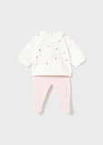 Mayoral Pink & Ivory Two Piece Set