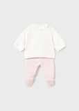 Mayoral Pink & Ivory Two Piece Set