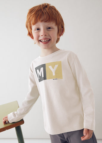 Mayoral Boys Ivory Basic Top