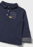Mayoral Navy Blue Teddy Polo Shirt
