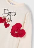 Mayoral Red Heart Leggings Set