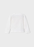 Mayoral Ivory & Pink Girls Print Top