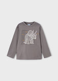 Mayoral Grey Interactive Dinosaur Top
