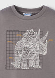 Mayoral Grey Interactive Dinosaur Top