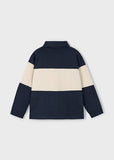 Mayoral Navy Blue & Ivory Polo Shirt