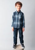 Mayoral Boys Blue Checked Shirt