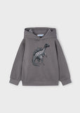 Mayoral Grey Dinosaur Hoodie