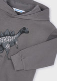 Mayoral Grey Dinosaur Hoodie