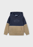 Mayoral Navy Blue & Beige Hoodie