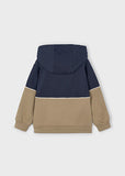 Mayoral Navy Blue & Beige Hoodie