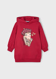 Mayoral Girls Red Hooded Dress