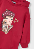 Mayoral Girls Red Hooded Dress