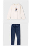 Mayoral Navy & Gold leggings Set