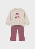 Mayoral Pink & Beige Trouser Set