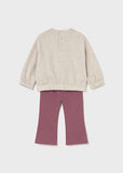 Mayoral Pink & Beige Trouser Set