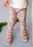 Mayoral Girls Beige & Floral 3-Piece Leggings Set