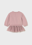 Mayoral Girls Pink Tulle Skirt Set