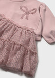 Mayoral Girls Pink Tulle Skirt Set