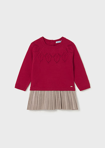 Mayoral Girls Red Knit Dress