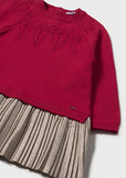 Mayoral Girls Red Knit Dress