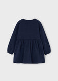 Mayoral Navy & Gold Dress & Bag Set