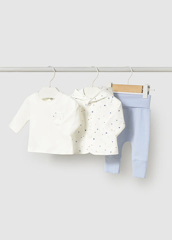 Mayoral Ivory & Blue 3 Piece Tracksuit
