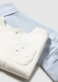 Mayoral Ivory & Blue 3 Piece Tracksuit