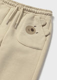 Mayoral Beige Teddy Joggers