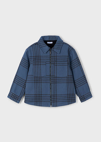 Mayoral Boys Blue Checked Jacket