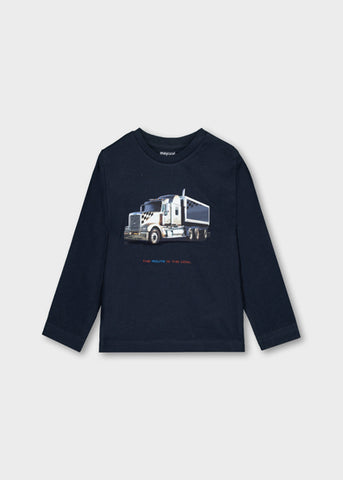 Mayoral Navy Blue Truck Top