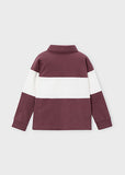 Mayoral Burgundy & Ivory Polo Shirt