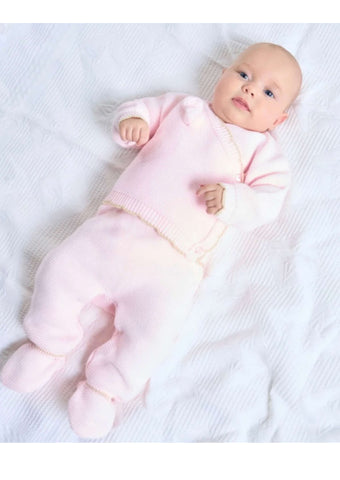 Dandelion Pink Wrap Knitted Set