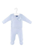Dandelion Pale Blue Wrap Knitted Set