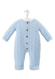 Dandelion Pale Blue Basket Weave Onesie