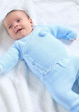 Dandelion Pale Blue Wrap Knitted Set