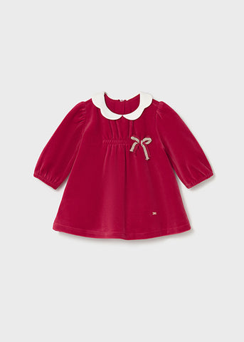 Mayoral Red Velour Dress