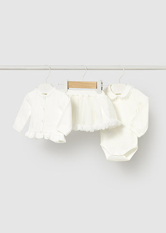 Mayoral Ivory Tulle Skirt Set