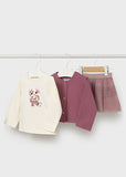 Mayoral Pink & Ivory Skirt Set