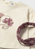 Mayoral Floral Leggings & Headband Set