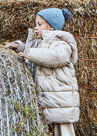 Mayoral Beige Puffer Coat