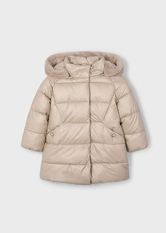 Mayoral Beige Puffer Coat