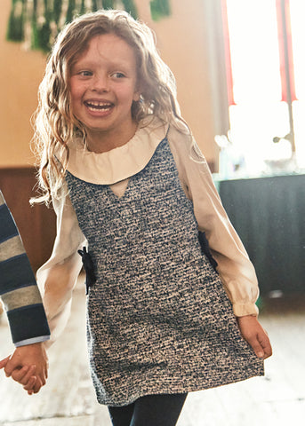 Mayoral Girls Blue Pinafore Dress
